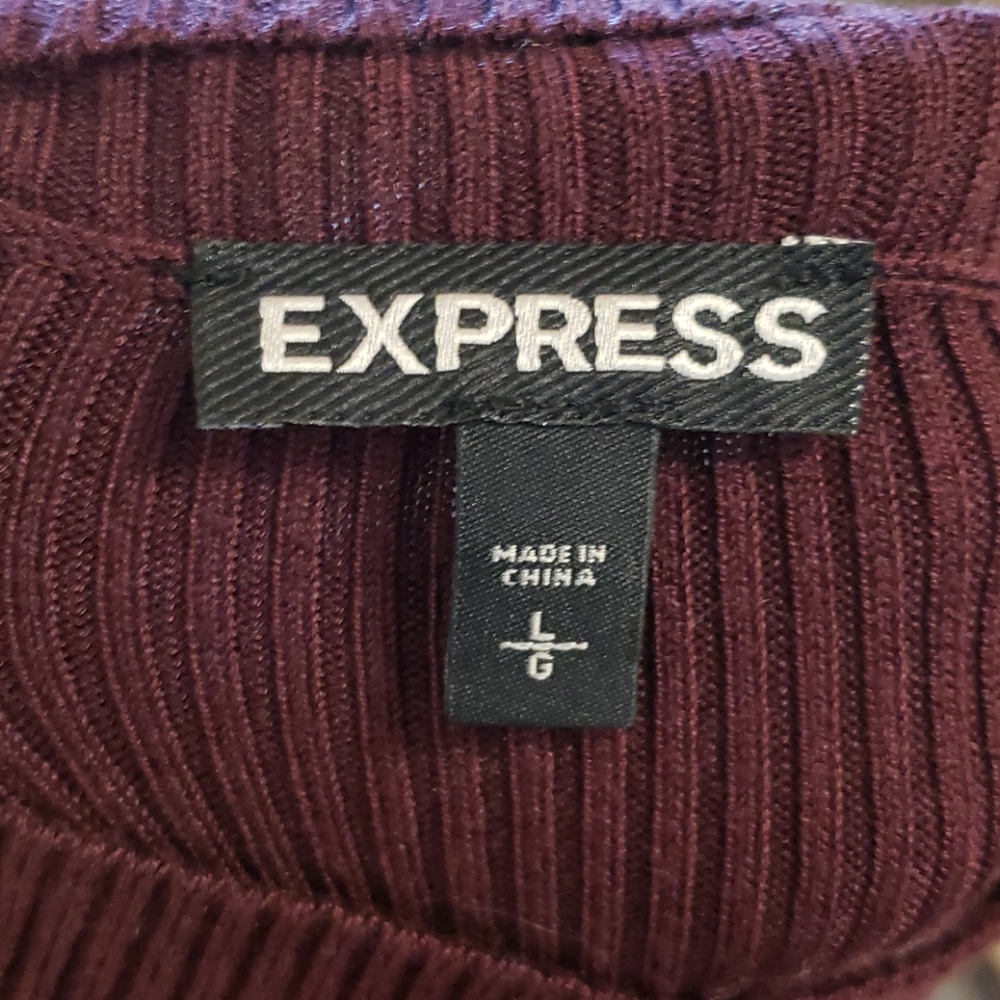Express Rib Knit Sweater size L - Picture 5 of 6